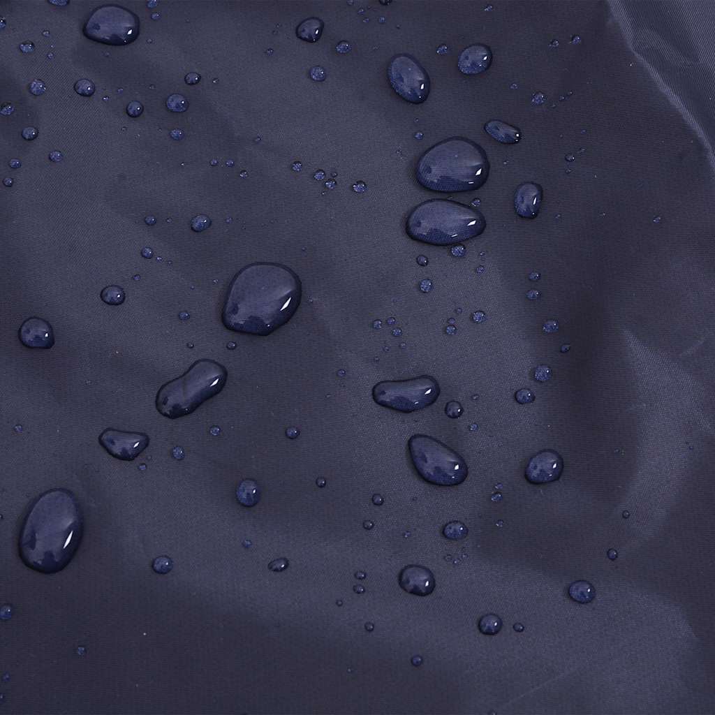 Hondenregenjas met reflecterende strips polyester blauw XXS