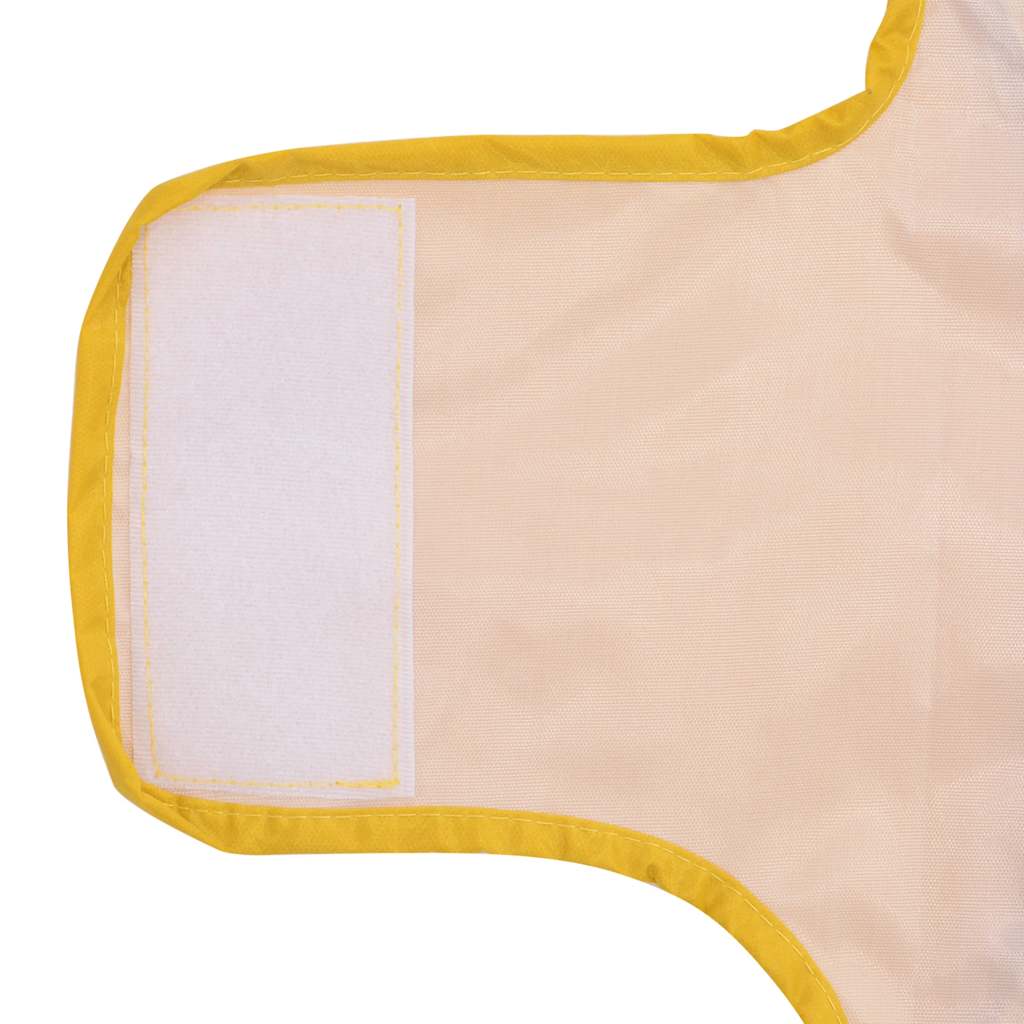 Hondenregenjas met reflecterende strips polyester geel M