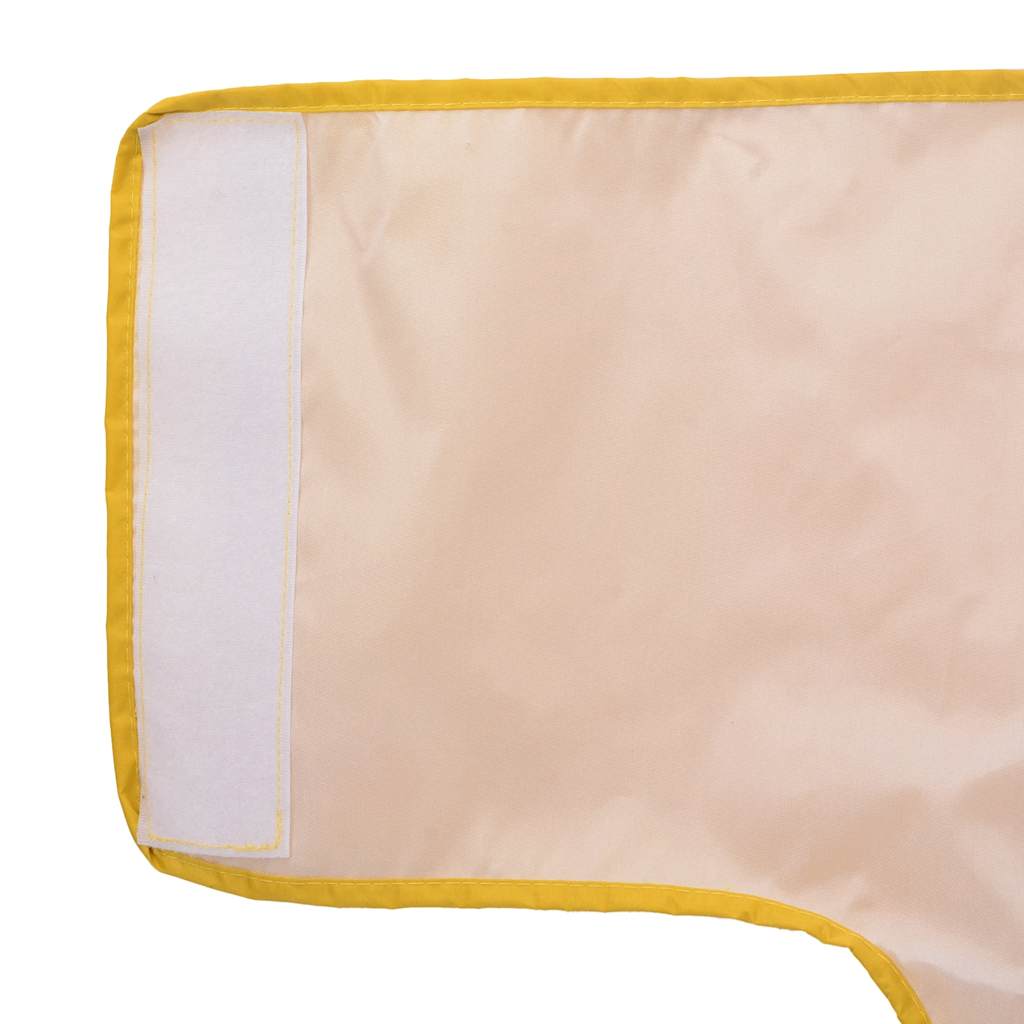 Hondenregenjas met reflecterende strips polyester geel 3XL