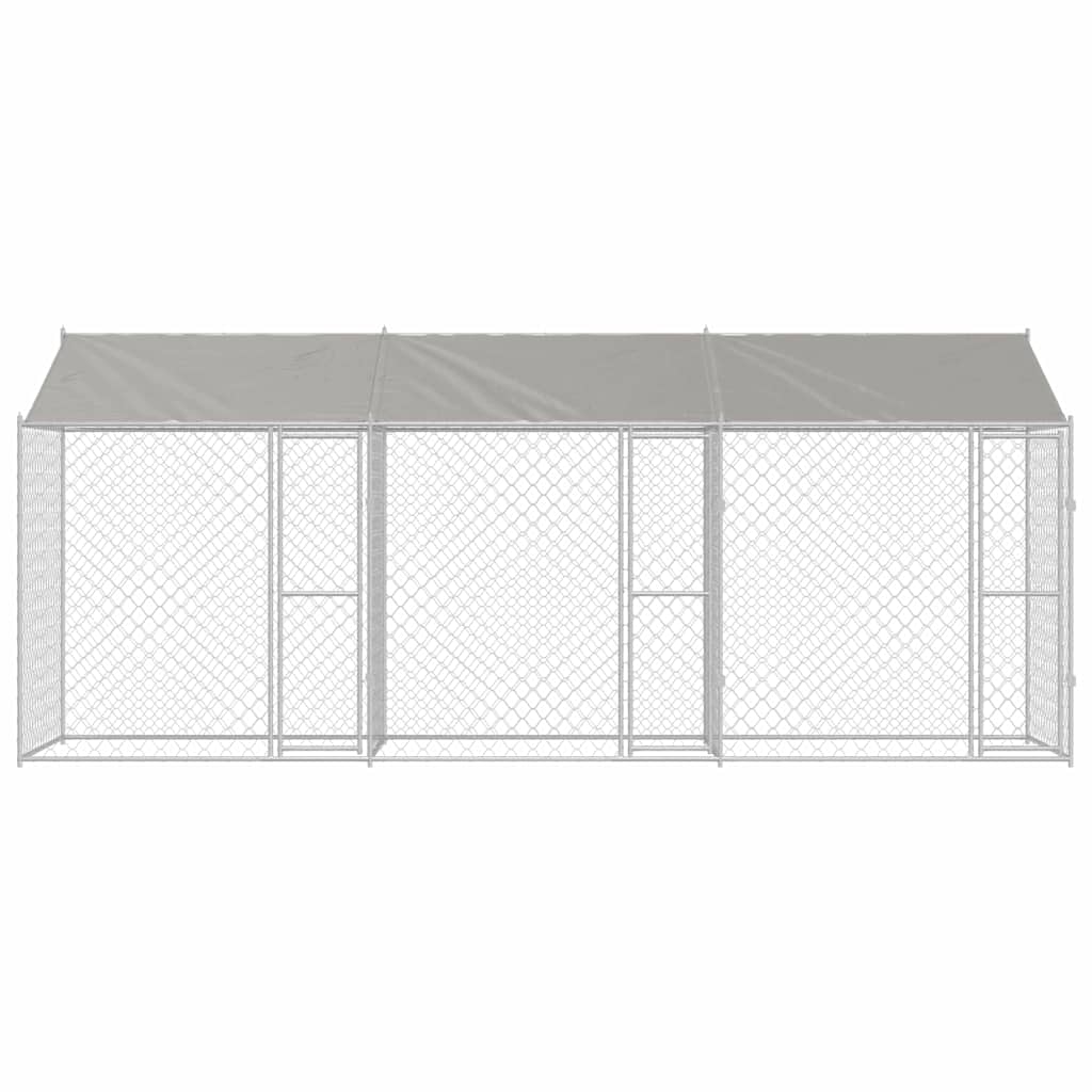 Hondenbench Zilver 600 x 200 x 256 cm Gegalvaniseerd staal
