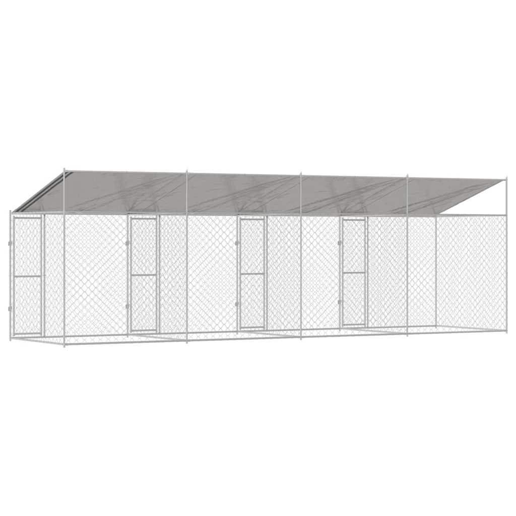 Hondenbench Zilver 800 x 200 x 256 cm Gegalvaniseerd staal
