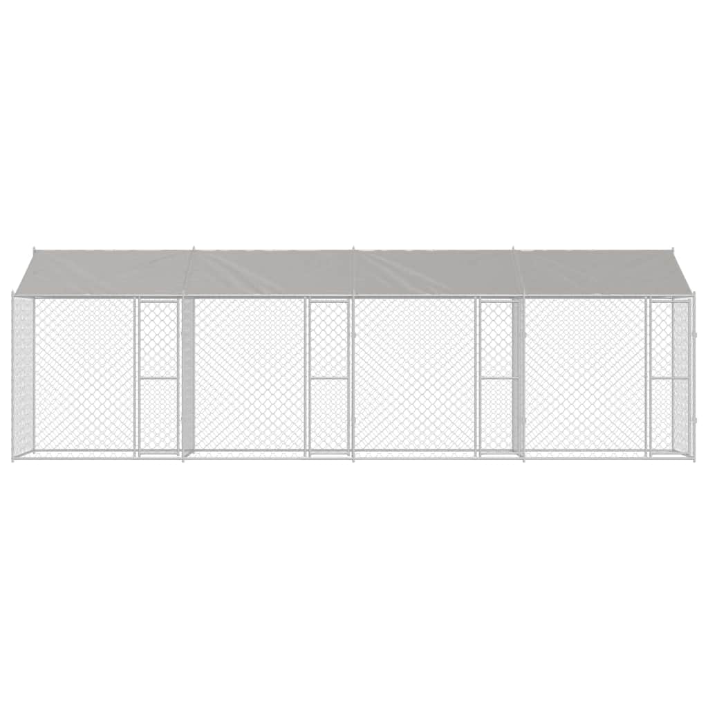 Hondenbench Zilver 800 x 200 x 256 cm Gegalvaniseerd staal