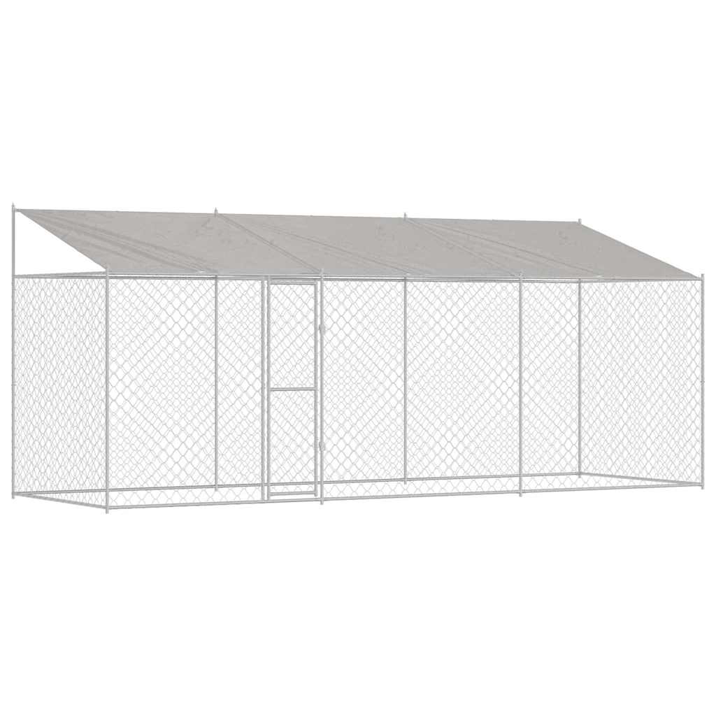 Hondenbench Zilver 600 x 200 x 256 cm Gegalvaniseerd staal