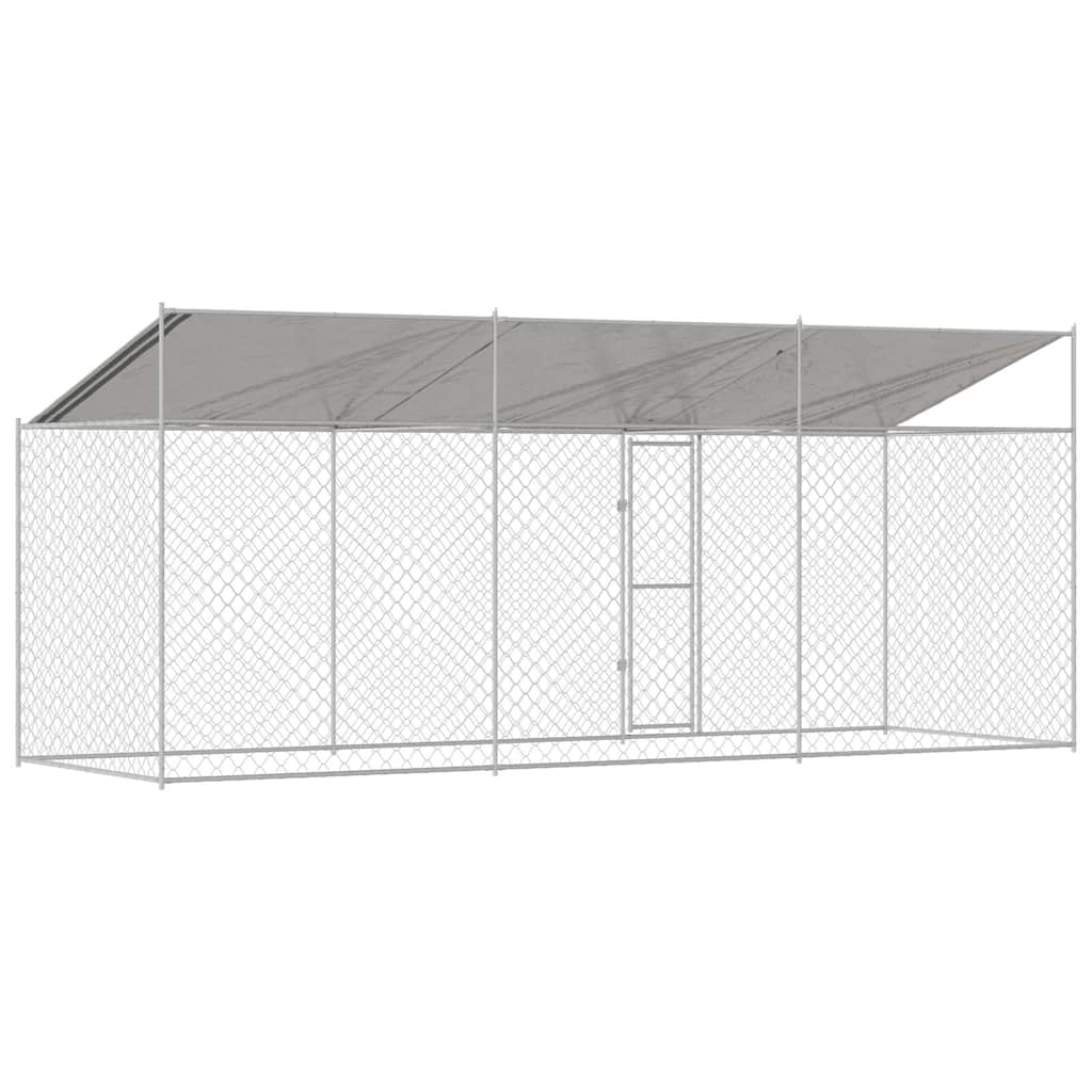 Hondenbench Zilver 600 x 200 x 256 cm Gegalvaniseerd staal