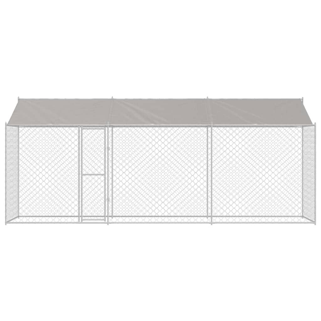 Hondenbench Zilver 600 x 200 x 256 cm Gegalvaniseerd staal