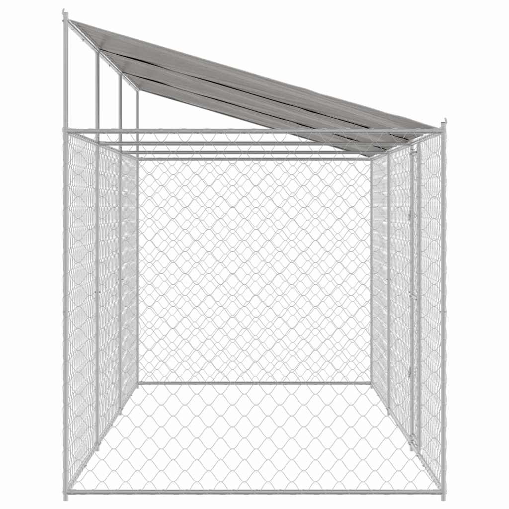 Hondenbench Zilver 600 x 200 x 256 cm Gegalvaniseerd staal