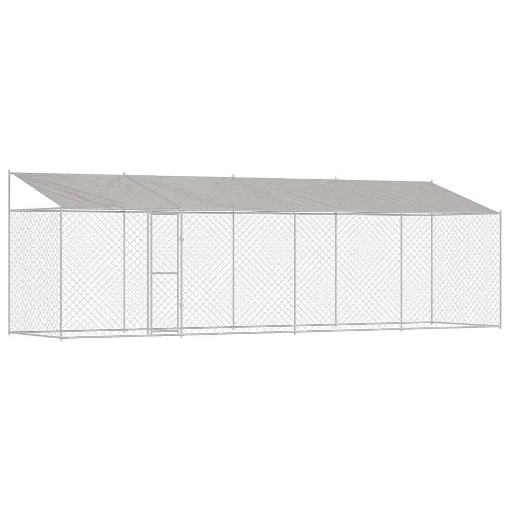Hondenbench Zilver 800 x 200 x 256 cm Gegalvaniseerd staal