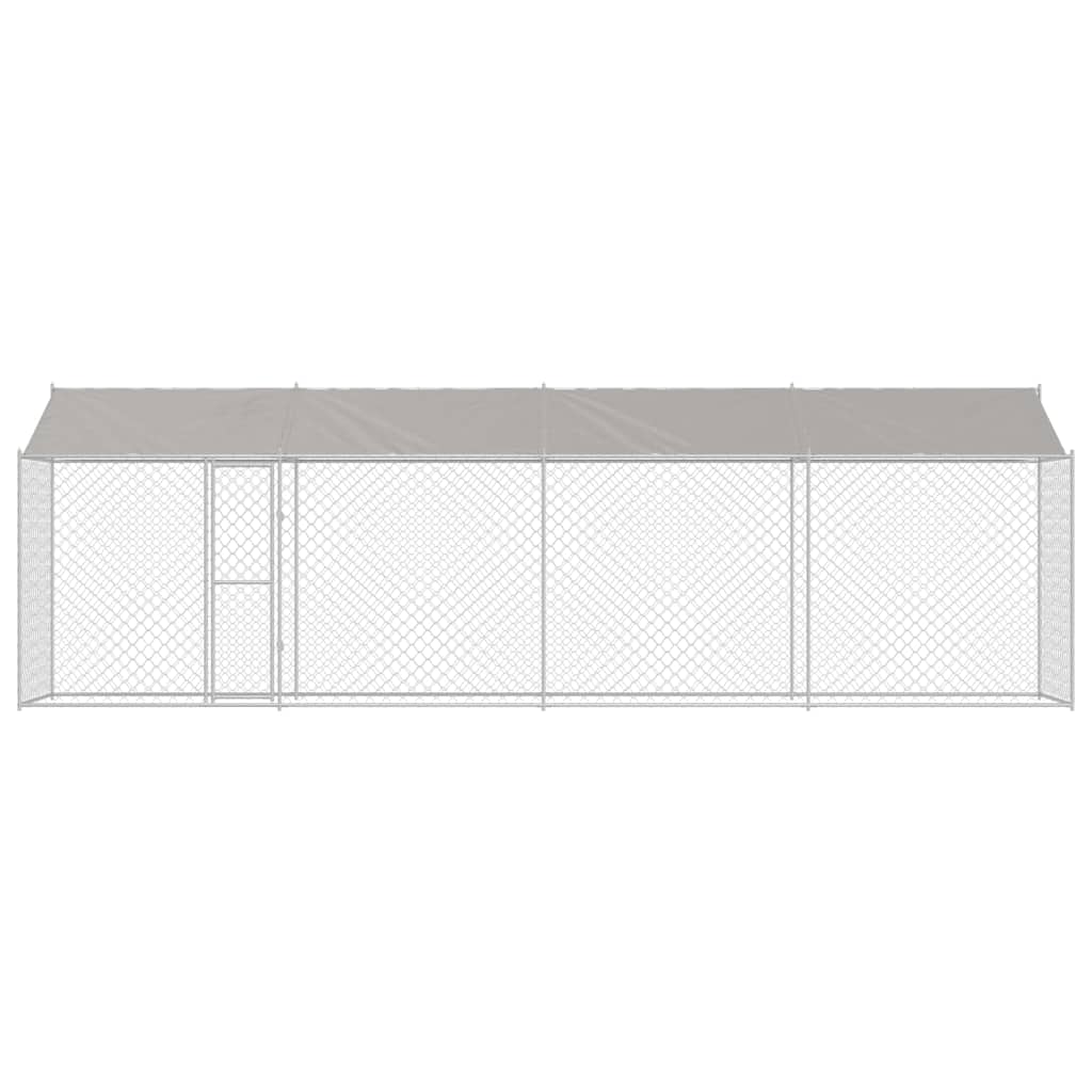 Hondenbench Zilver 800 x 200 x 256 cm Gegalvaniseerd staal