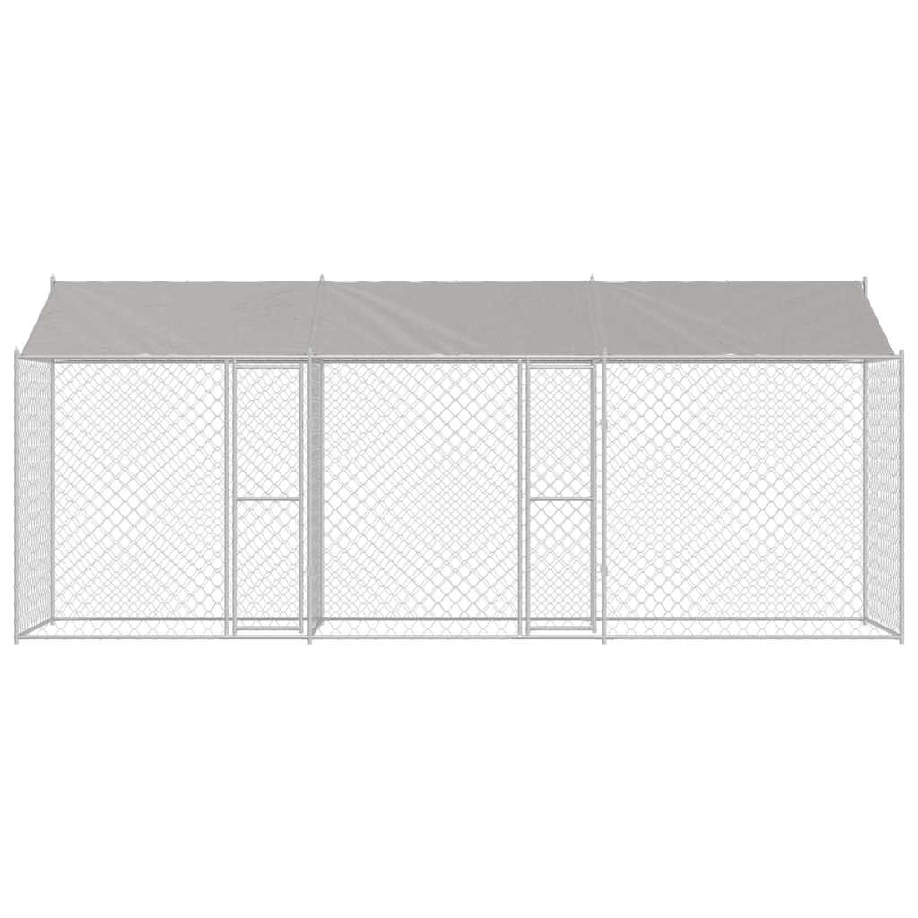 Hondenbench Zilver 600 x 200 x 256 cm Gegalvaniseerd staal