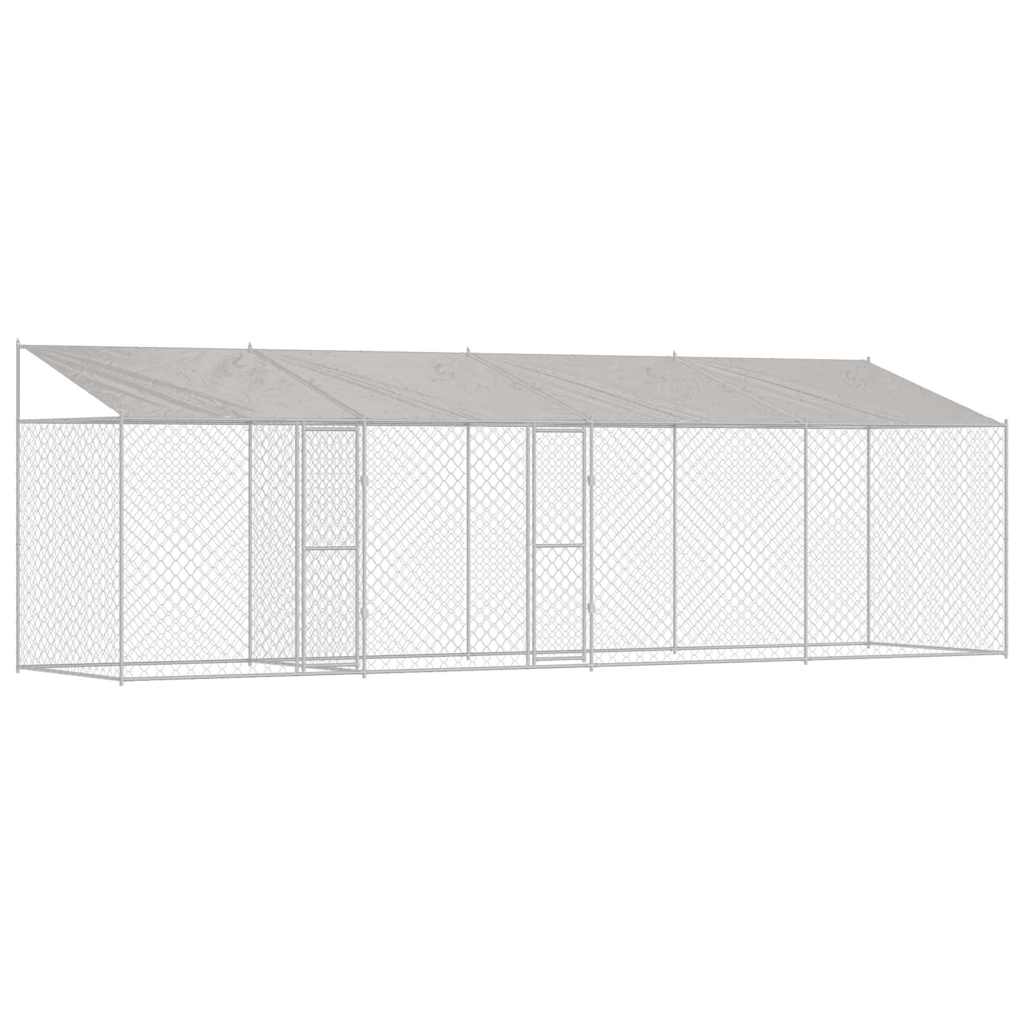 Hondenbench Zilver 800 x 200 x 256 cm Gegalvaniseerd staal