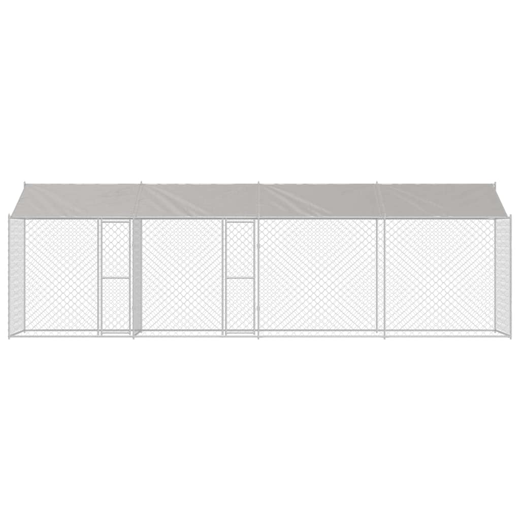 Hondenbench Zilver 800 x 200 x 256 cm Gegalvaniseerd staal