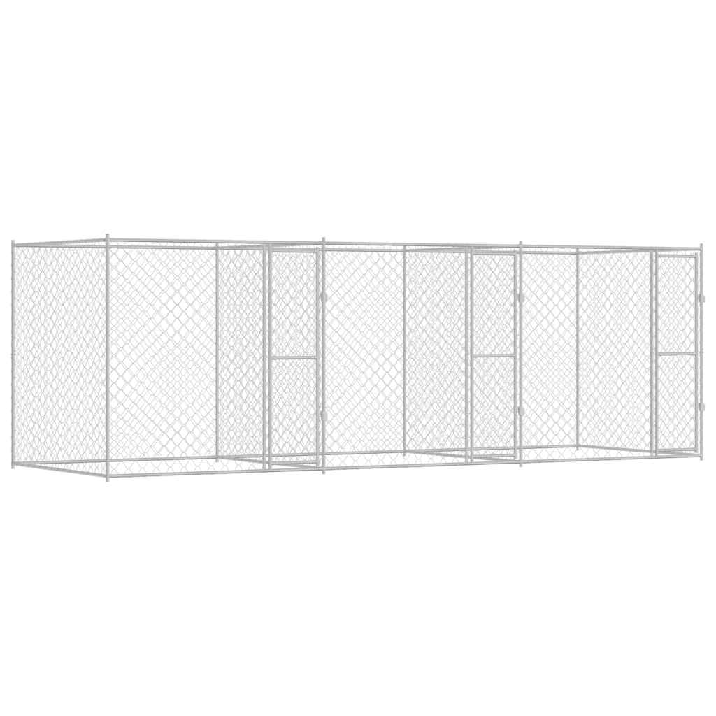 Hondenbench Zilver 600 x 200 x 200 cm Gegalvaniseerd staal