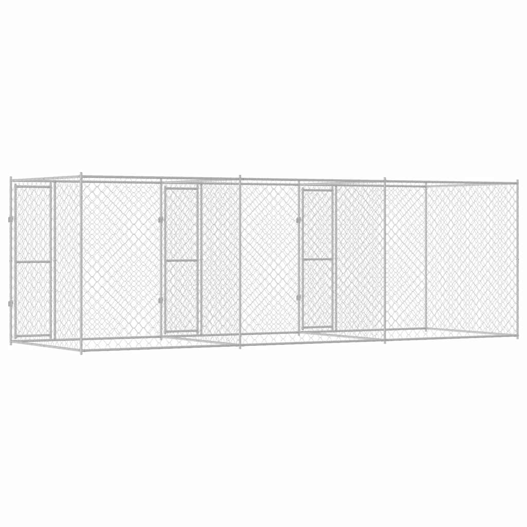 Hondenbench Zilver 600 x 200 x 200 cm Gegalvaniseerd staal