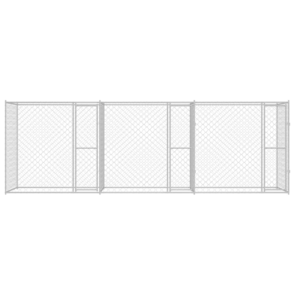 Hondenbench Zilver 600 x 200 x 200 cm Gegalvaniseerd staal