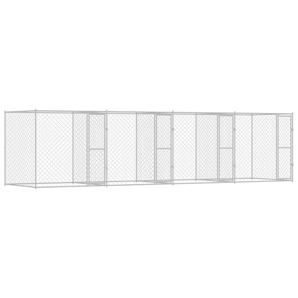 Hondenbench Zilver 800 x 200 x 200 cm Gegalvaniseerd staal