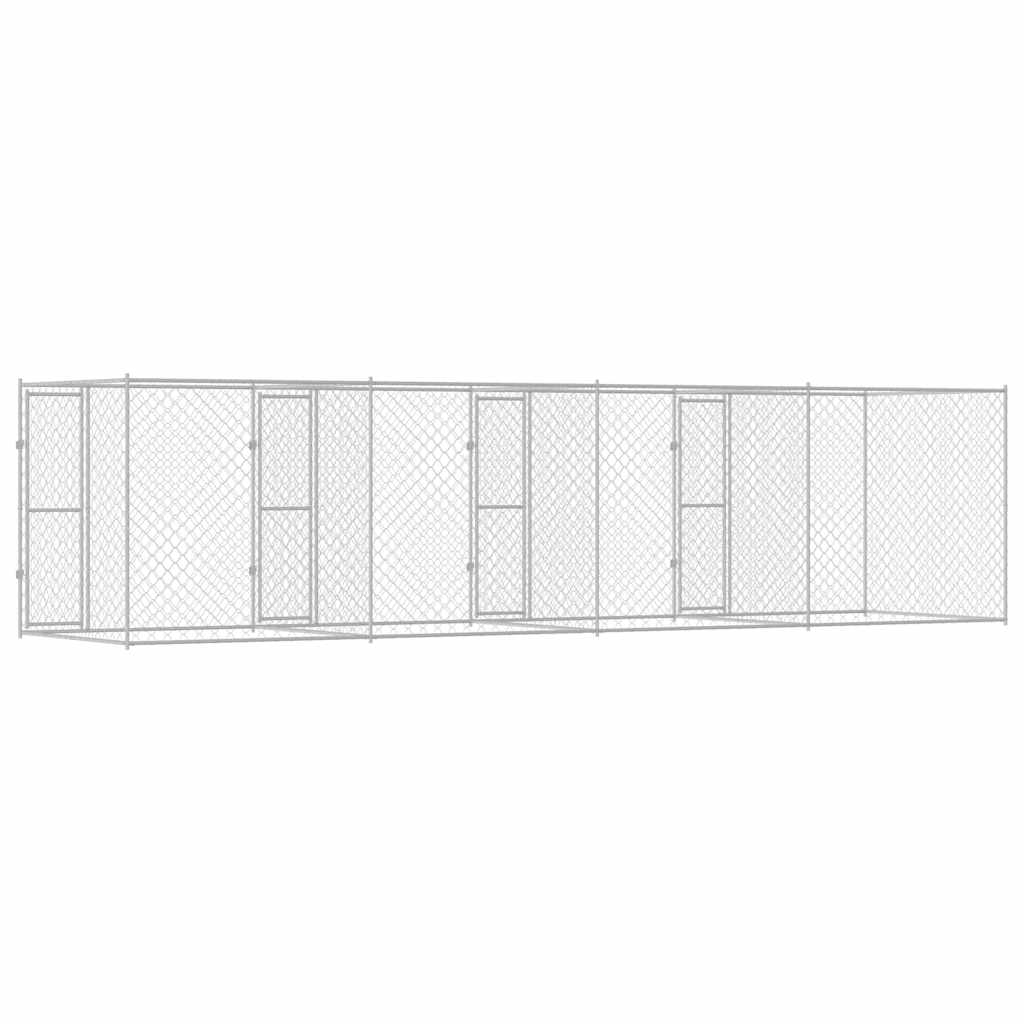 Hondenbench Zilver 800 x 200 x 200 cm Gegalvaniseerd staal