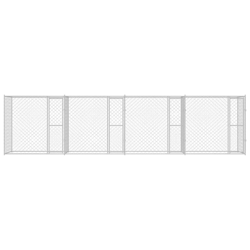 Hondenbench Zilver 800 x 200 x 200 cm Gegalvaniseerd staal
