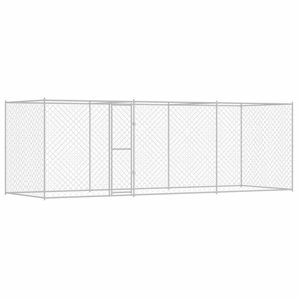 Hondenbench Zilver 600 x 200 x 256 cm Gegalvaniseerd staal