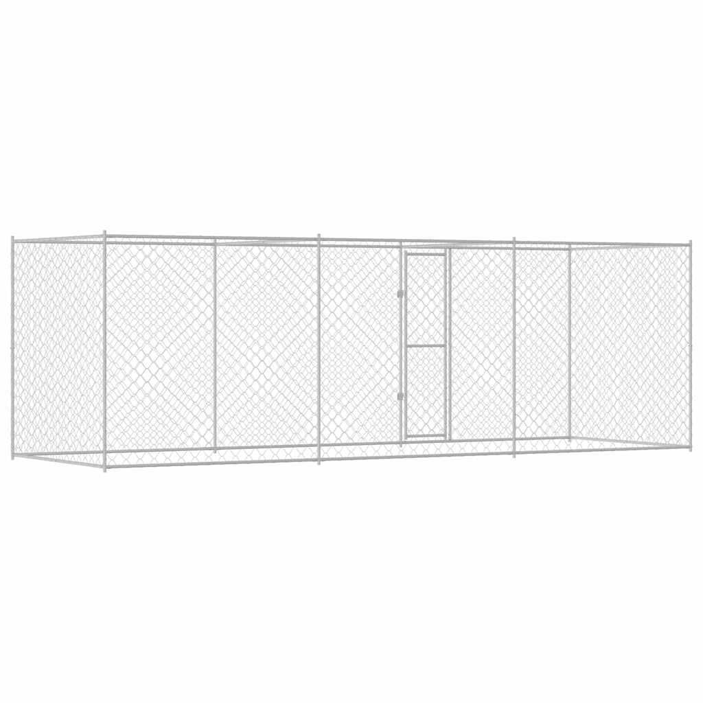 Hondenbench Zilver 600 x 200 x 256 cm Gegalvaniseerd staal