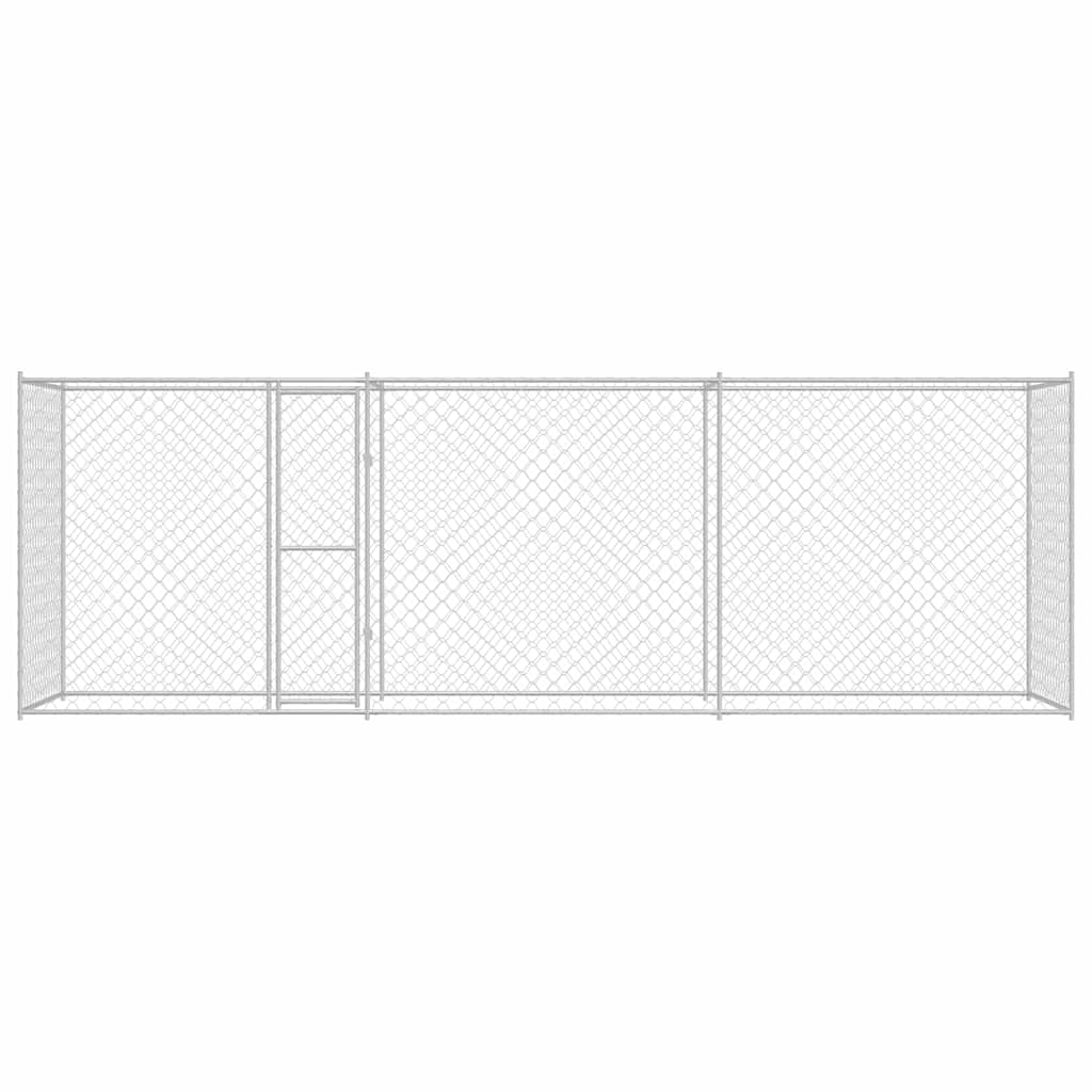 Hondenbench Zilver 600 x 200 x 256 cm Gegalvaniseerd staal