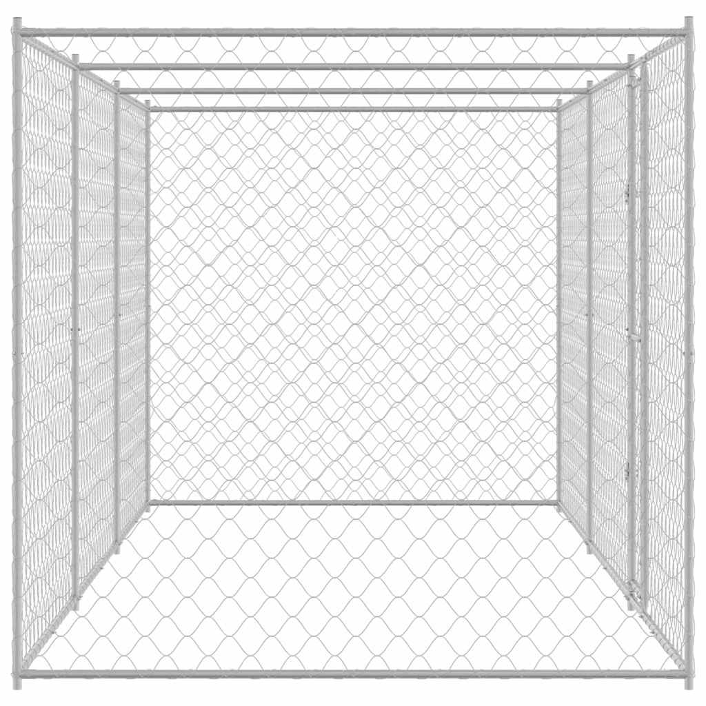 Hondenbench Zilver 600 x 200 x 256 cm Gegalvaniseerd staal