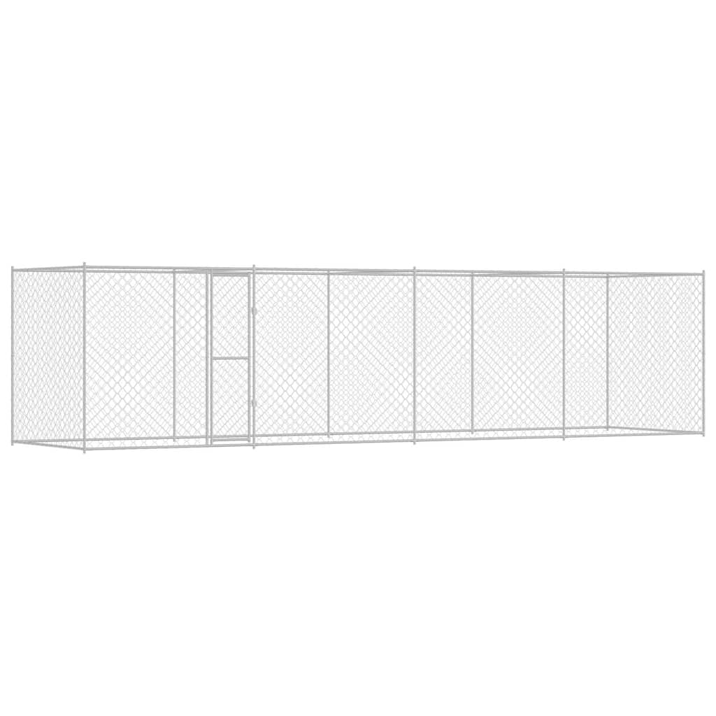 Hondenbench Zilver 800 x 200 x 256 cm Gegalvaniseerd staal