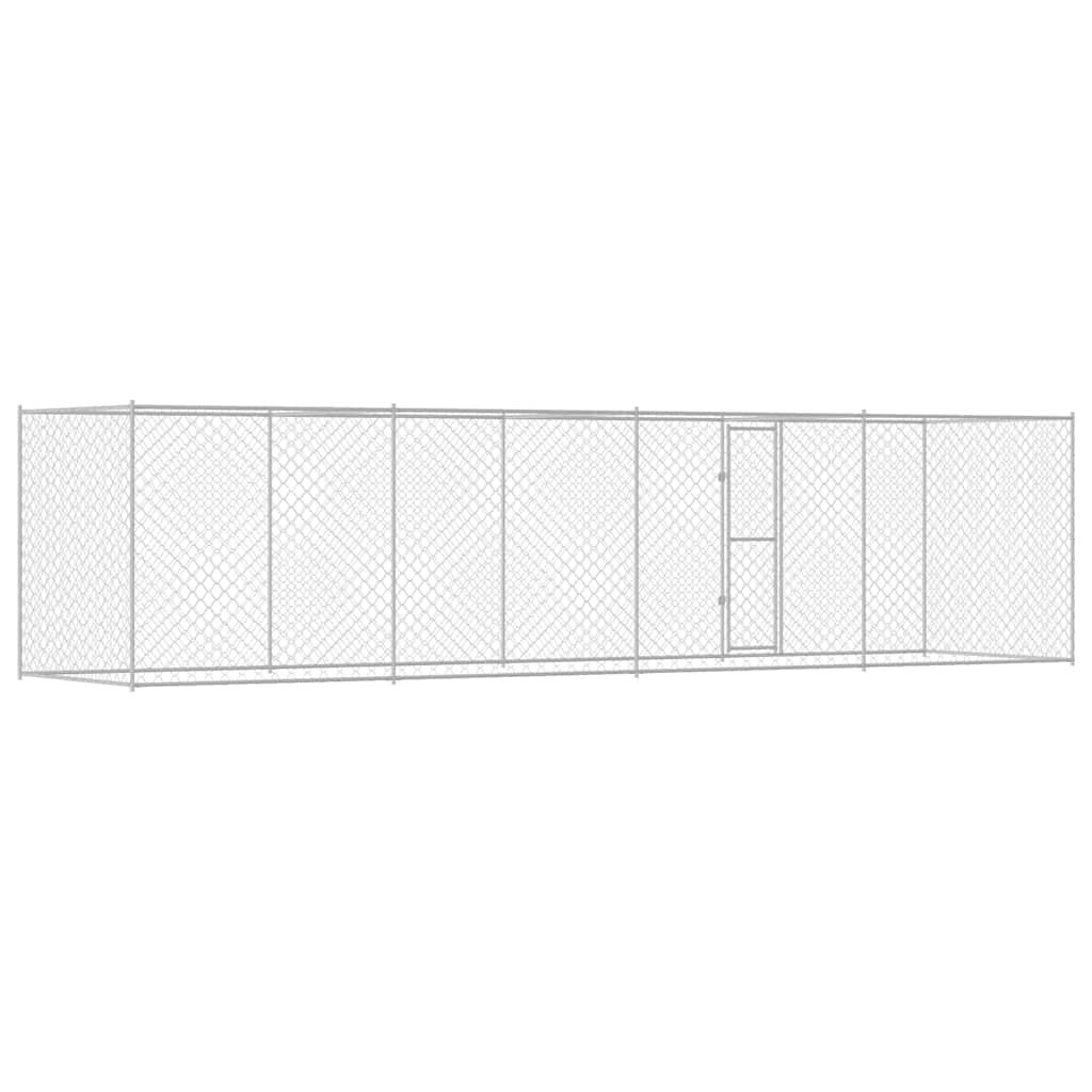 Hondenbench Zilver 800 x 200 x 256 cm Gegalvaniseerd staal