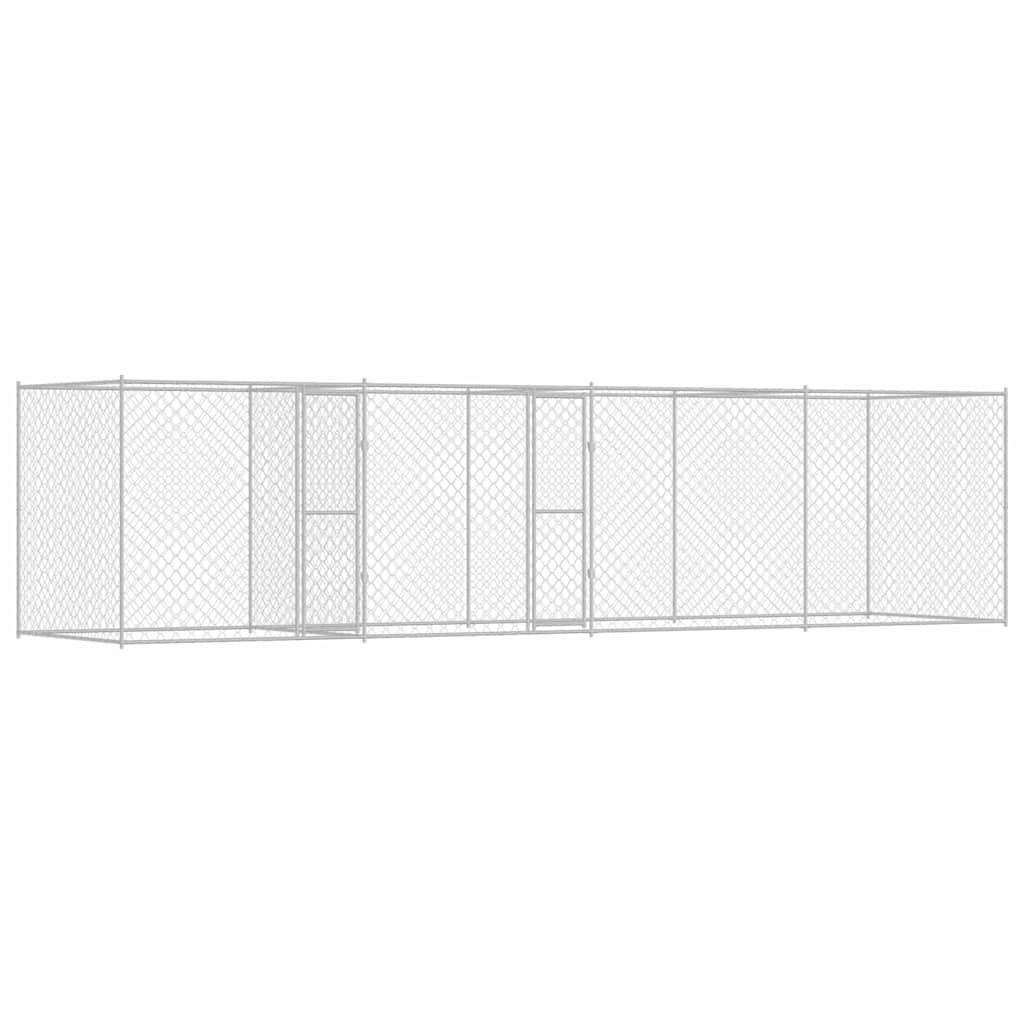 Hondenbench Zilver 800 x 200 x 200 cm Gegalvaniseerd staal