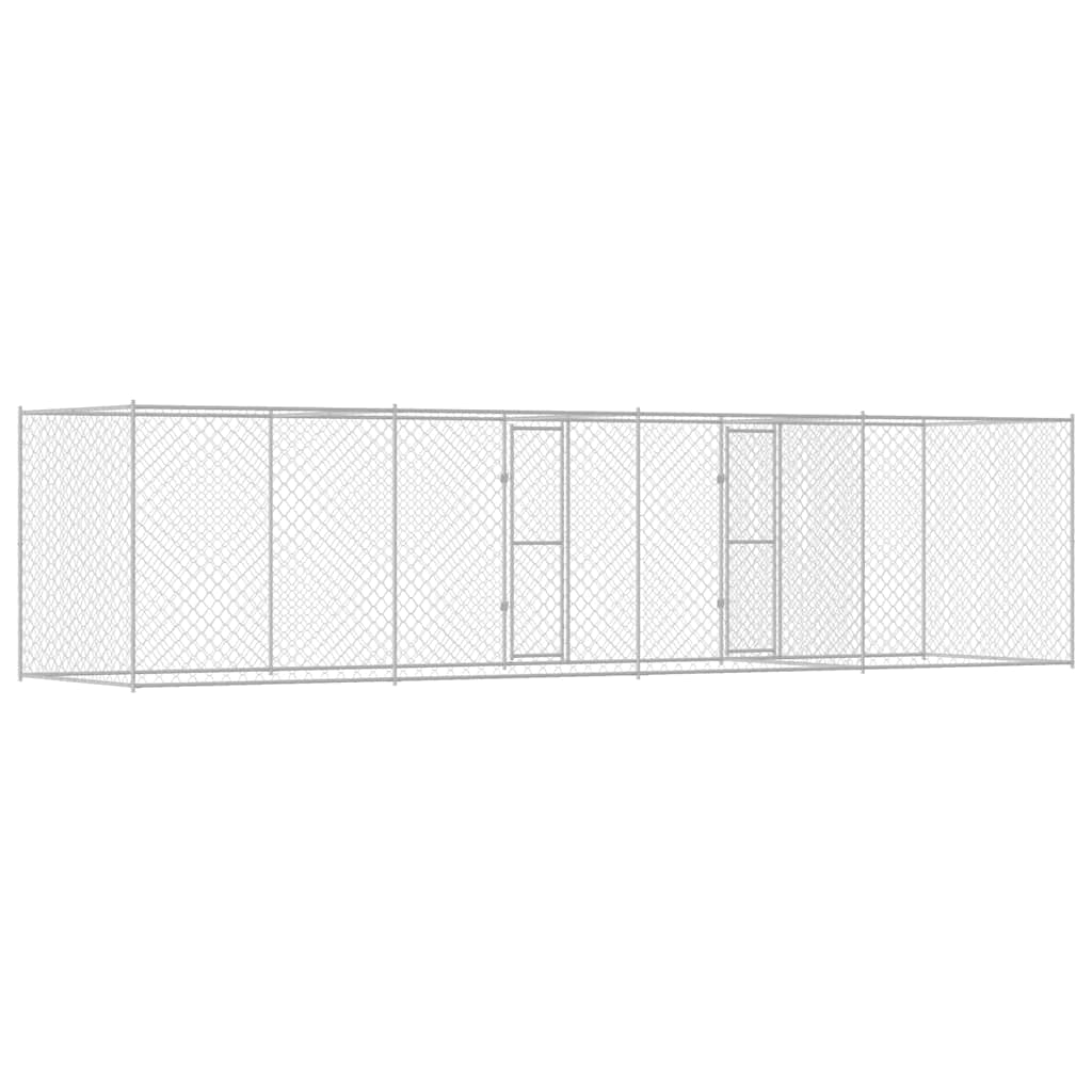 Hondenbench Zilver 800 x 200 x 200 cm Gegalvaniseerd staal