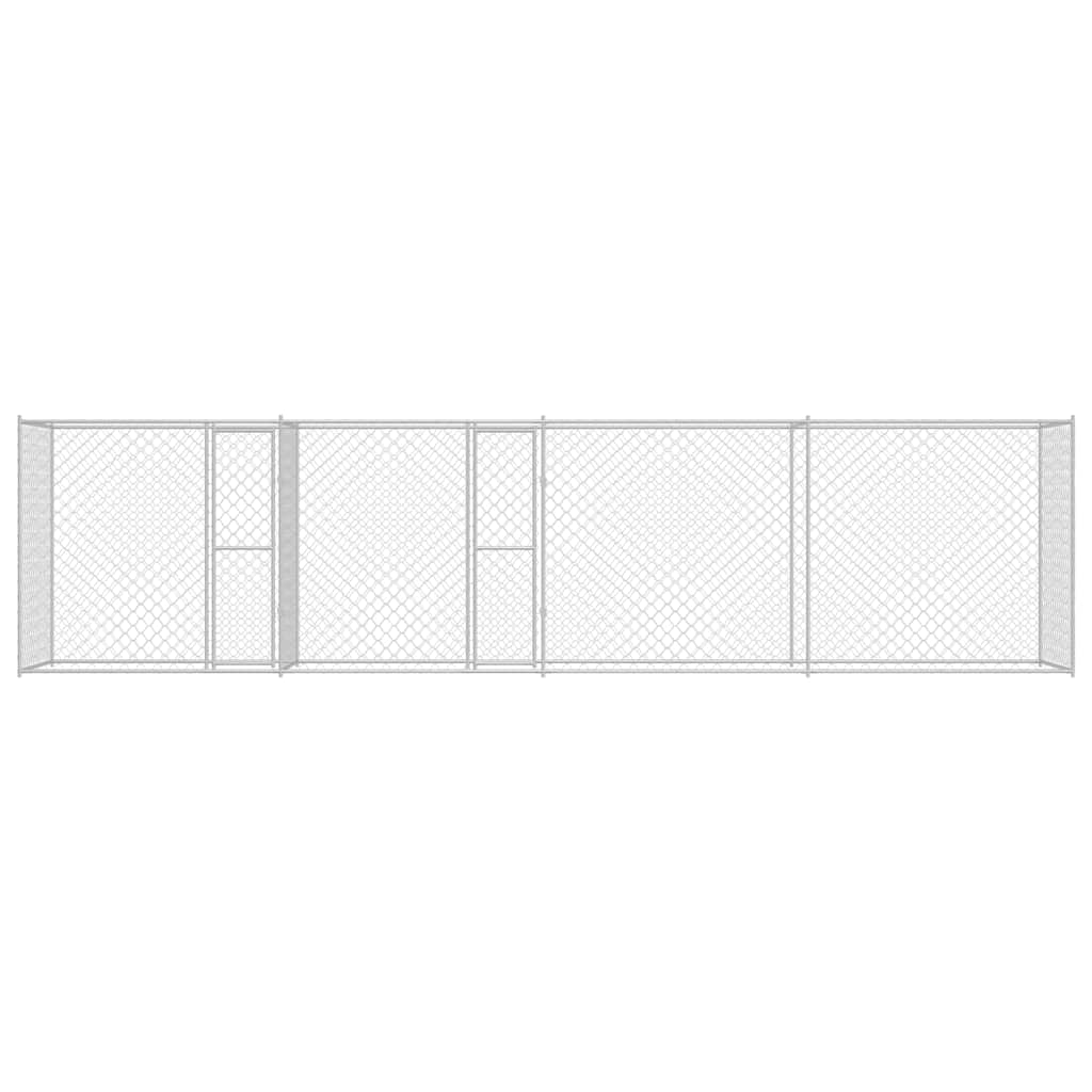 Hondenbench Zilver 800 x 200 x 200 cm Gegalvaniseerd staal