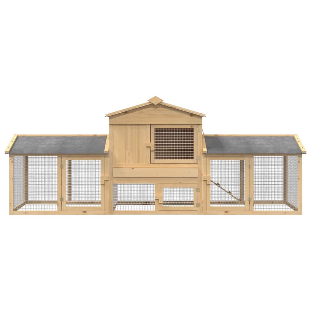 Kippenhok Bruin 225 x 60 x 89 cm